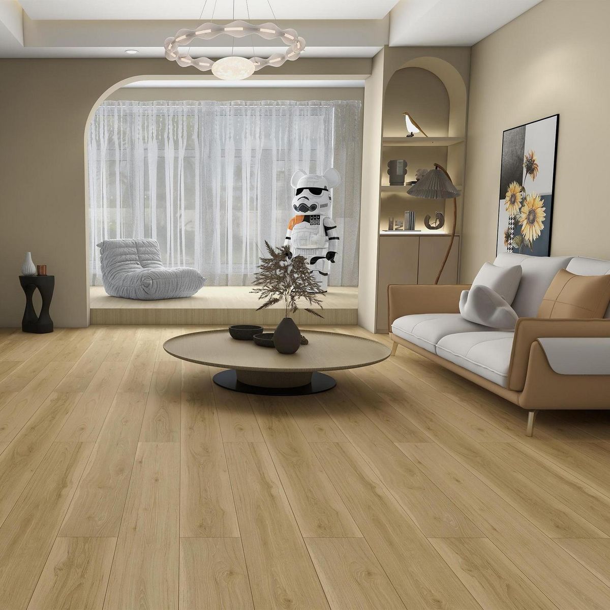 KLIPEN - Piso Flotante 8.3 mm Apolo Beige 1.9 m2