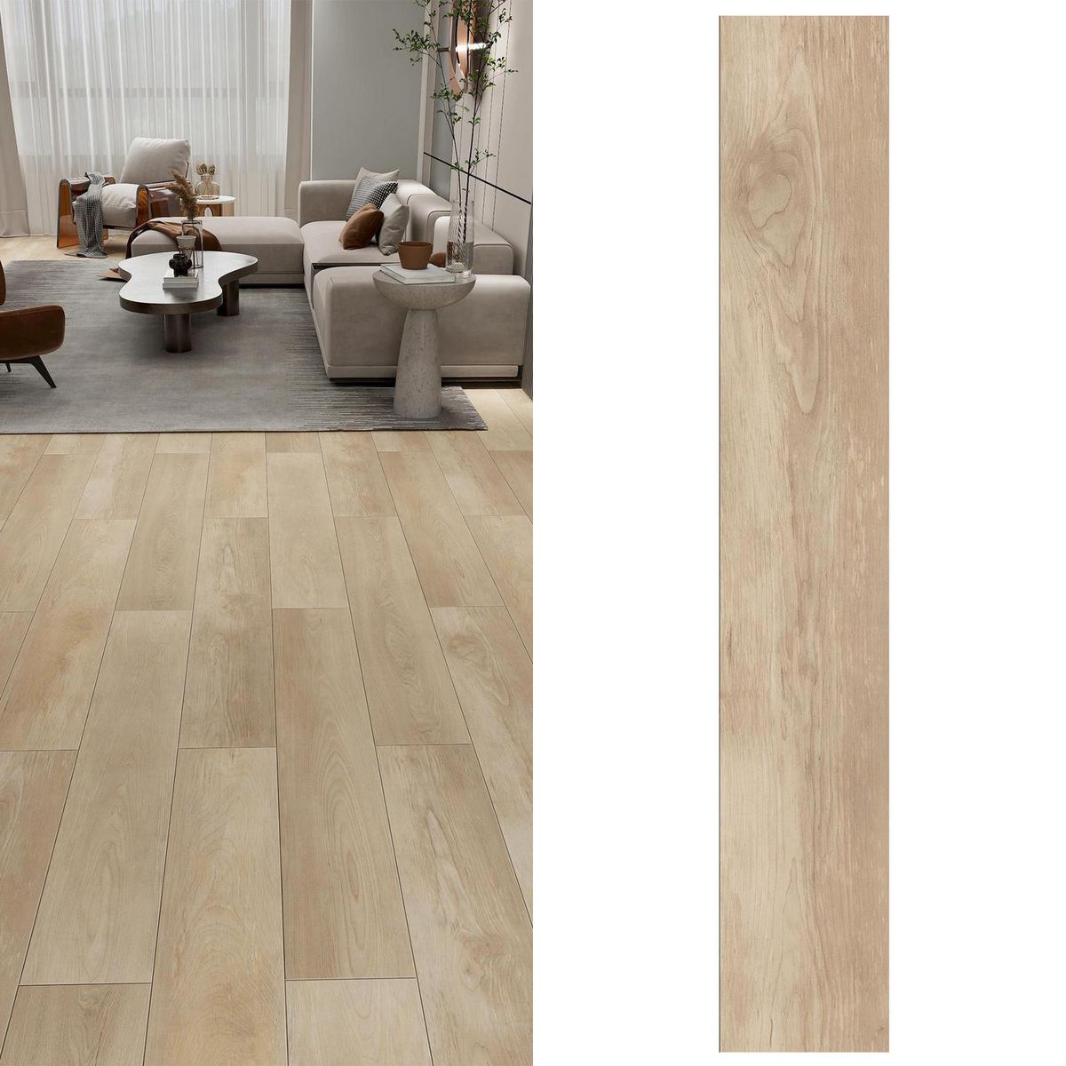 KLIPEN - Piso Flotante 8.3 mm Apolo Sand 1.9 m2