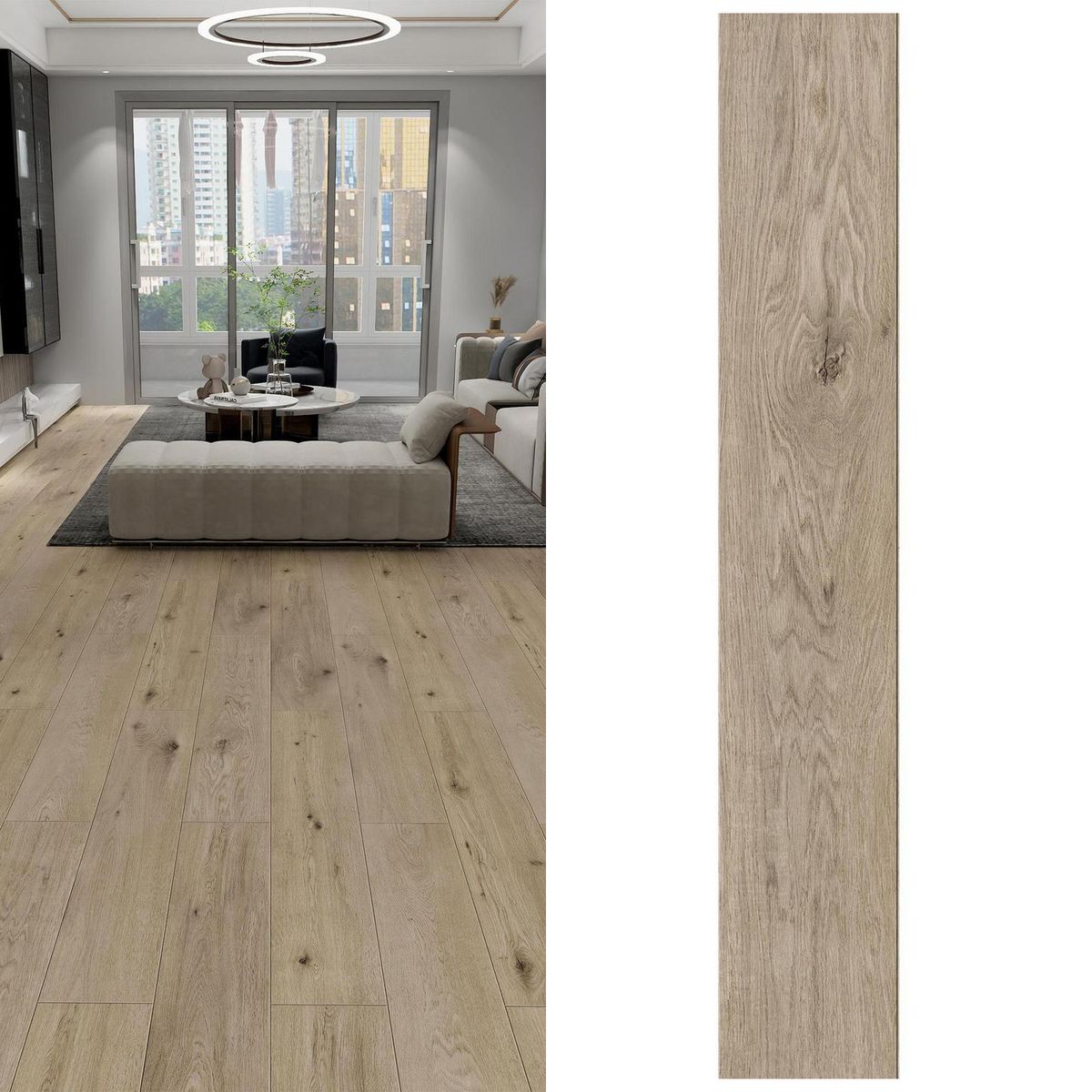 KLIPEN - Piso Flotante 8.3 mm Apolo Light Grey 1.9 m2