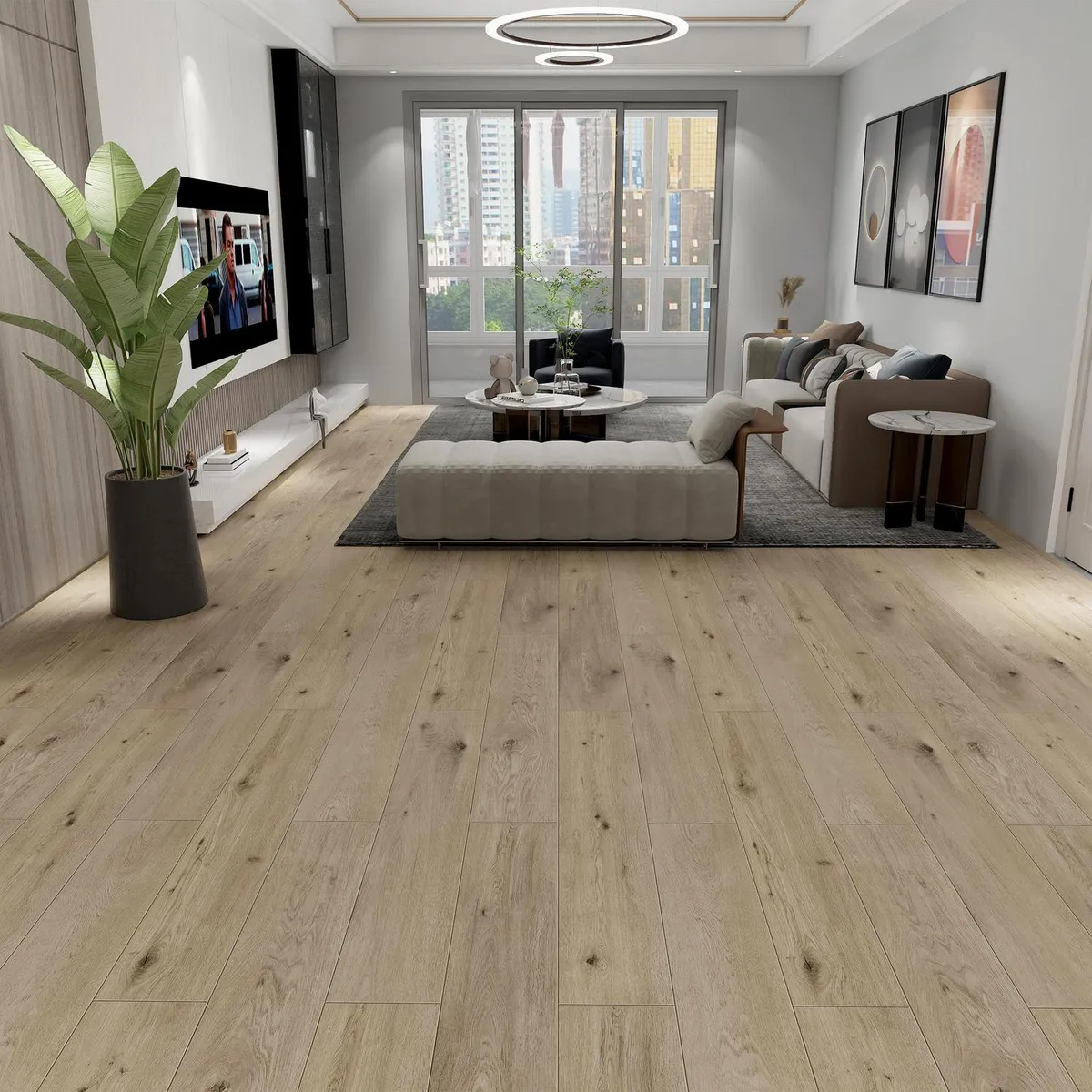 KLIPEN - Piso Flotante 8.3 mm Apolo Light Grey 1.9 m2