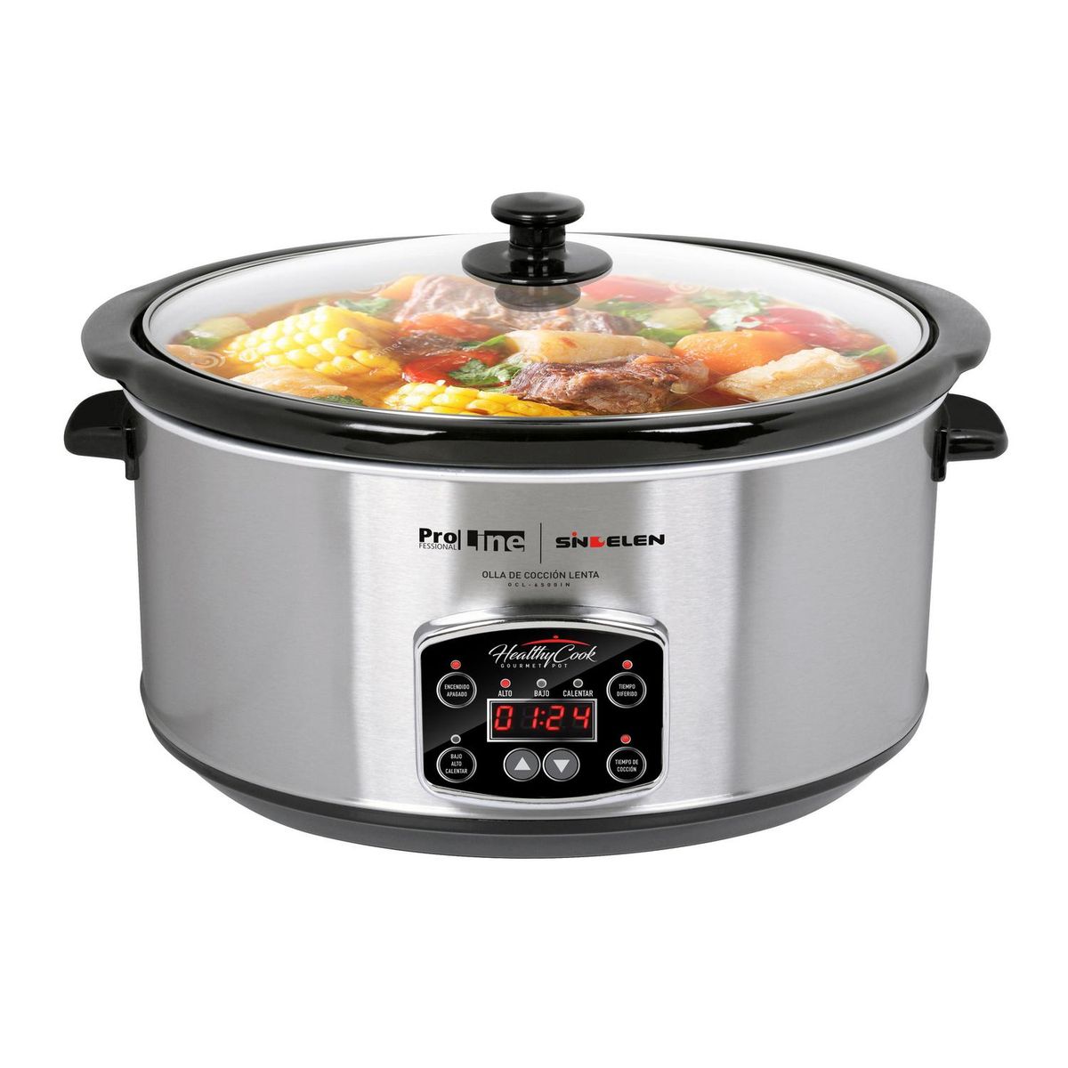 SINDELEN - Olla Cocción Lenta 6,5 L
