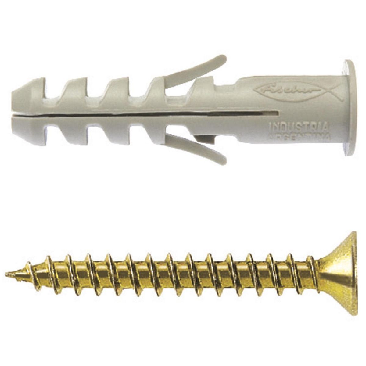 FISCHER - Tarugo Nylon SA6mm + Tornillos 4.5x35mm 10 unidades