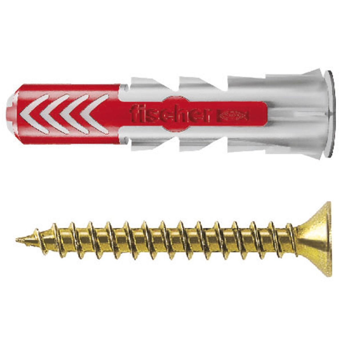 FISCHER - Tarugo Duopower 8mm + Tornillo 5x45mm + Broca de 8mm 8 unidades