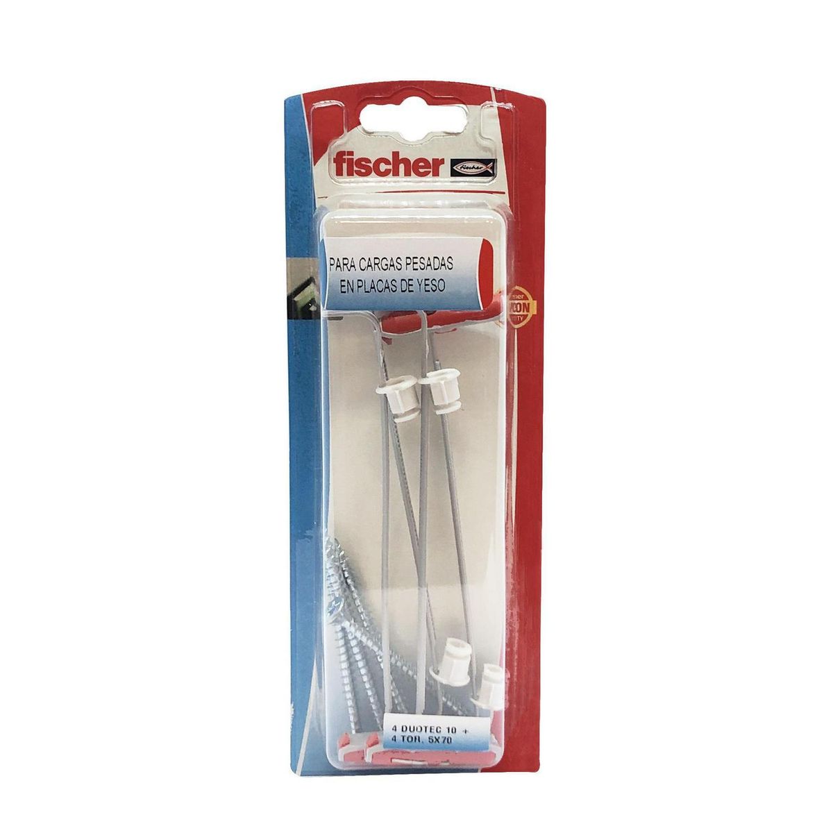FISCHER - Tarugo DuoTec 10 + Tornillo 5x55mm 4 unidades