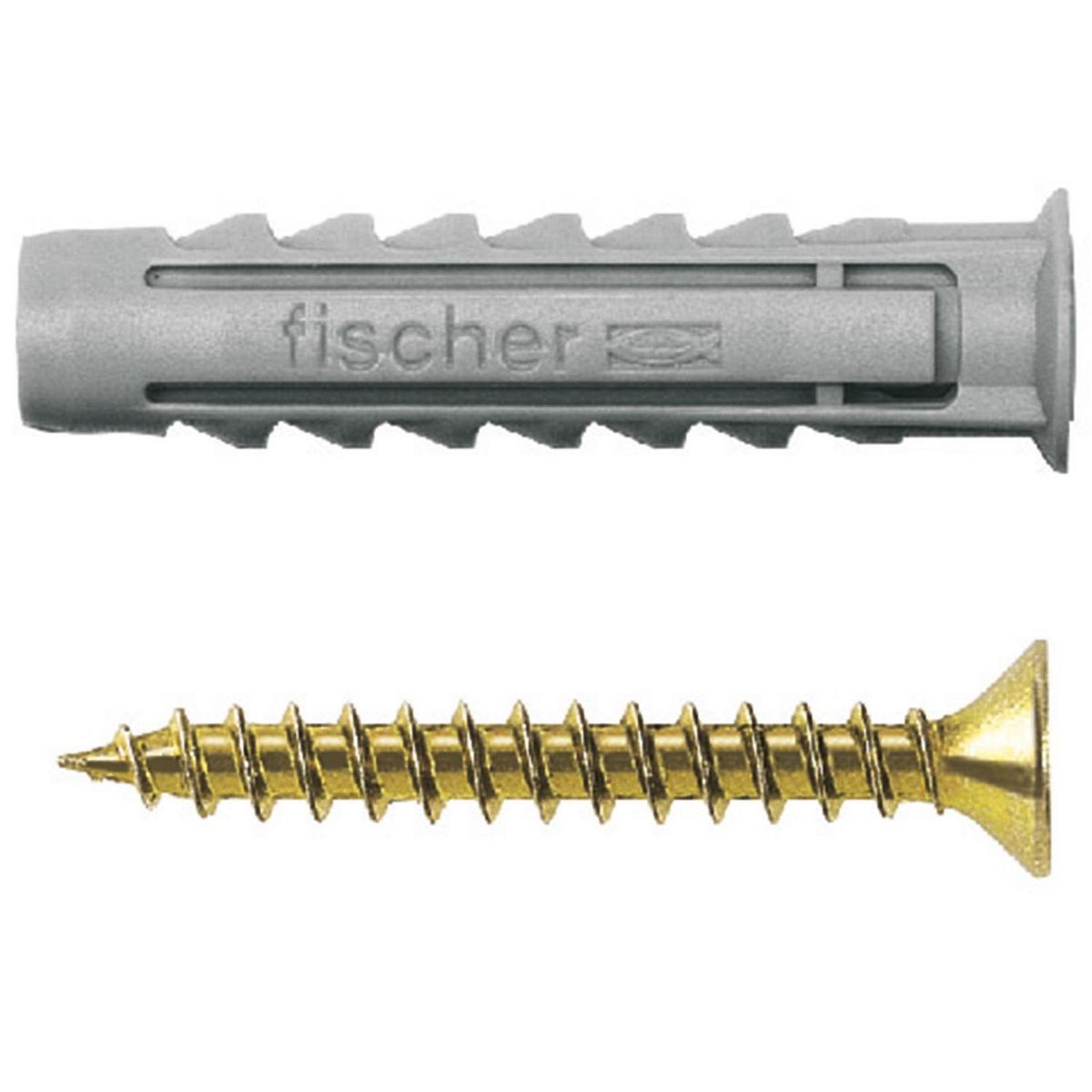 FISCHER - Tarugo Nylon SX8mm + Tornillos 5x45mm 25 unidades