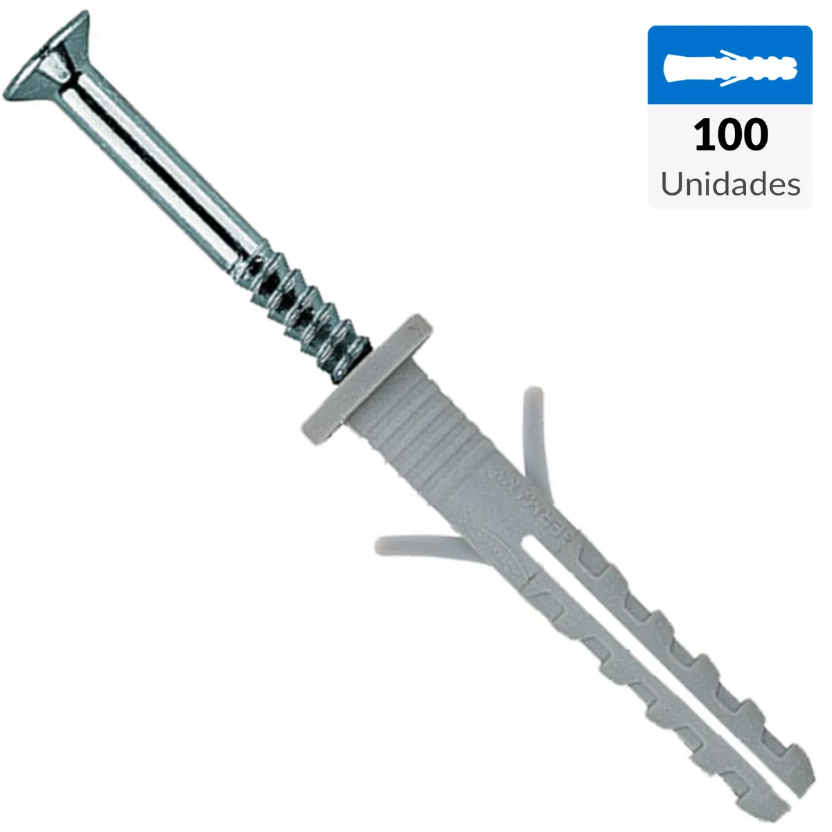 FISCHER - Tarugo - Clavo Tornillo SA6mm 100 unidades