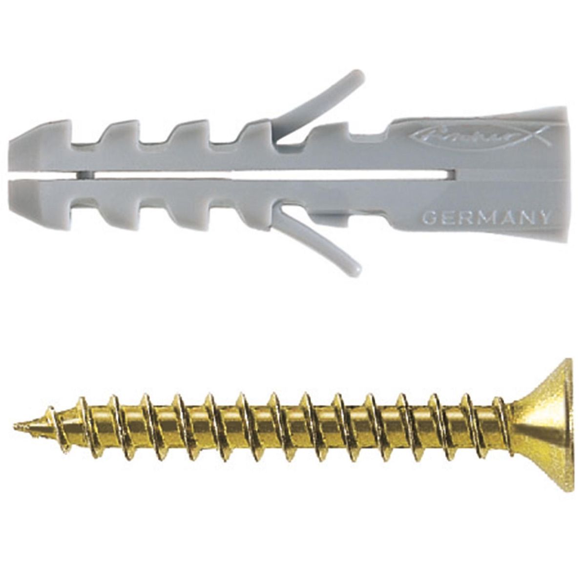 FISCHER - Tarugo Nylon S6mm + Tornillos 4.5x35mm 10 unidades