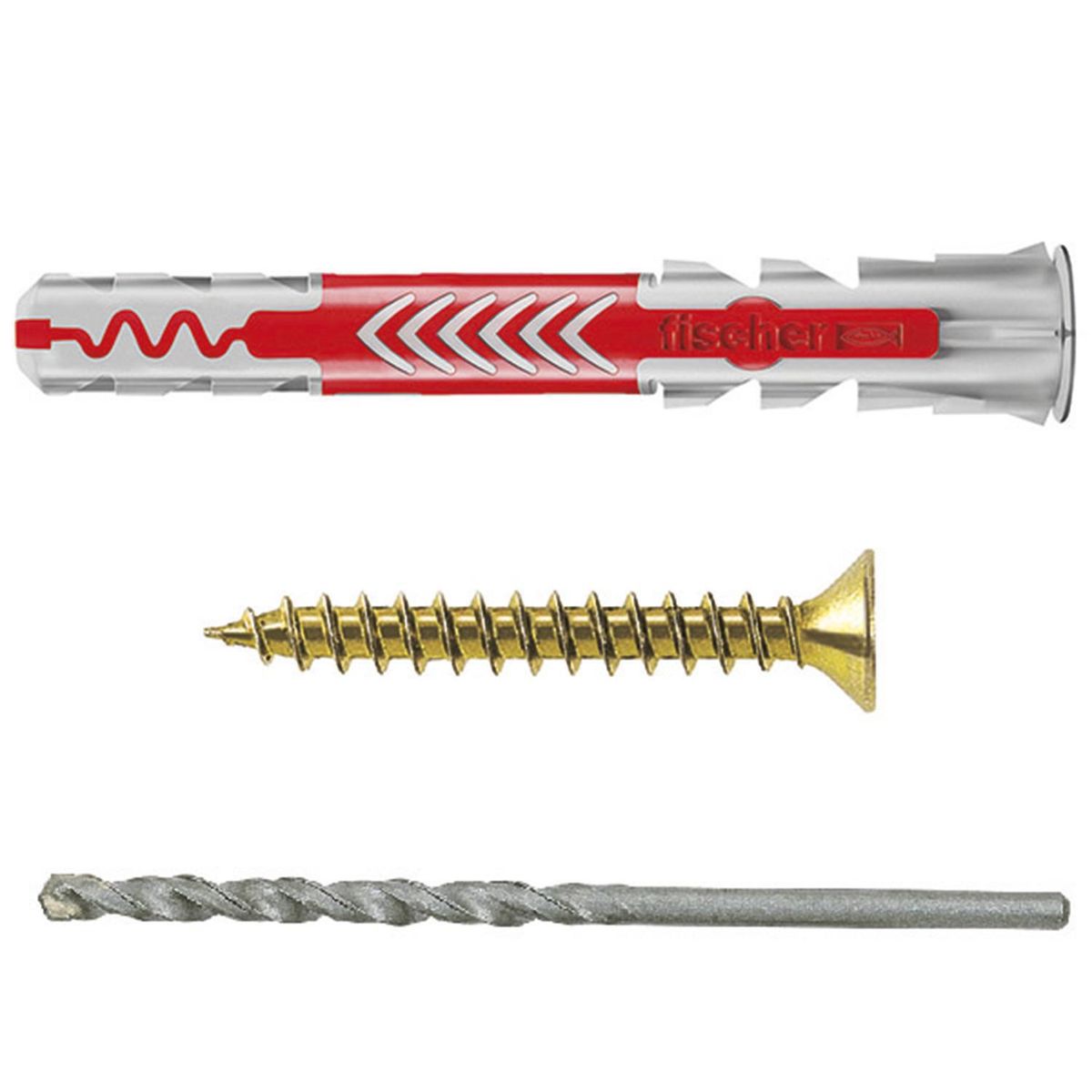 FISCHER - Kit TV de Tarugo DuoPower 8x65mm + Tornillo 5x70mm 4 unidades