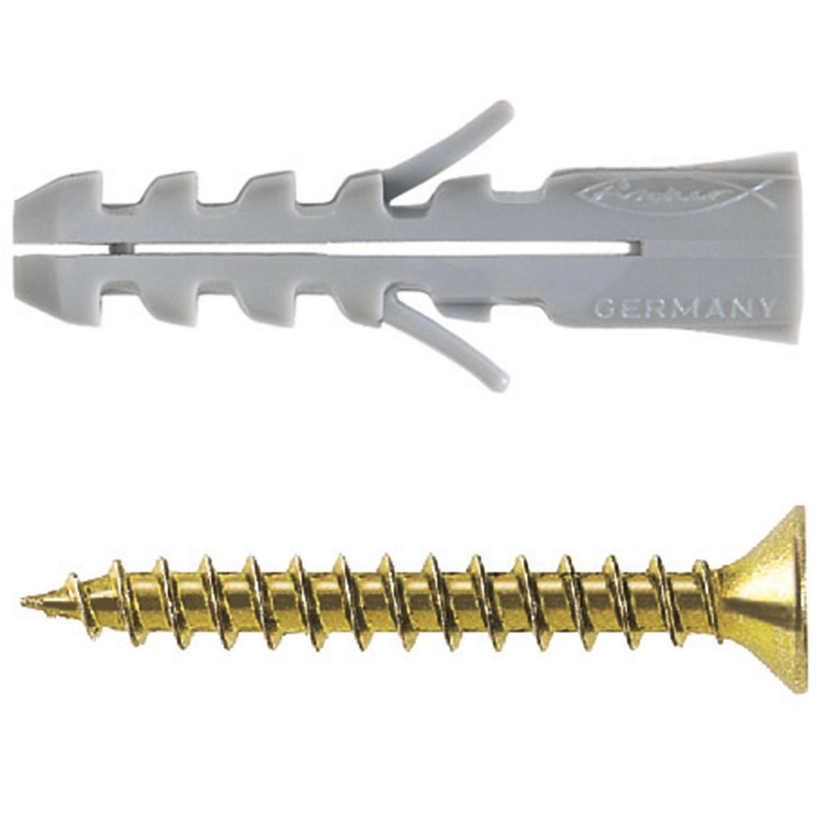 FISCHER - Tarugo Nylon S6mm + Tornillos 4.5x35mm 4 unidades