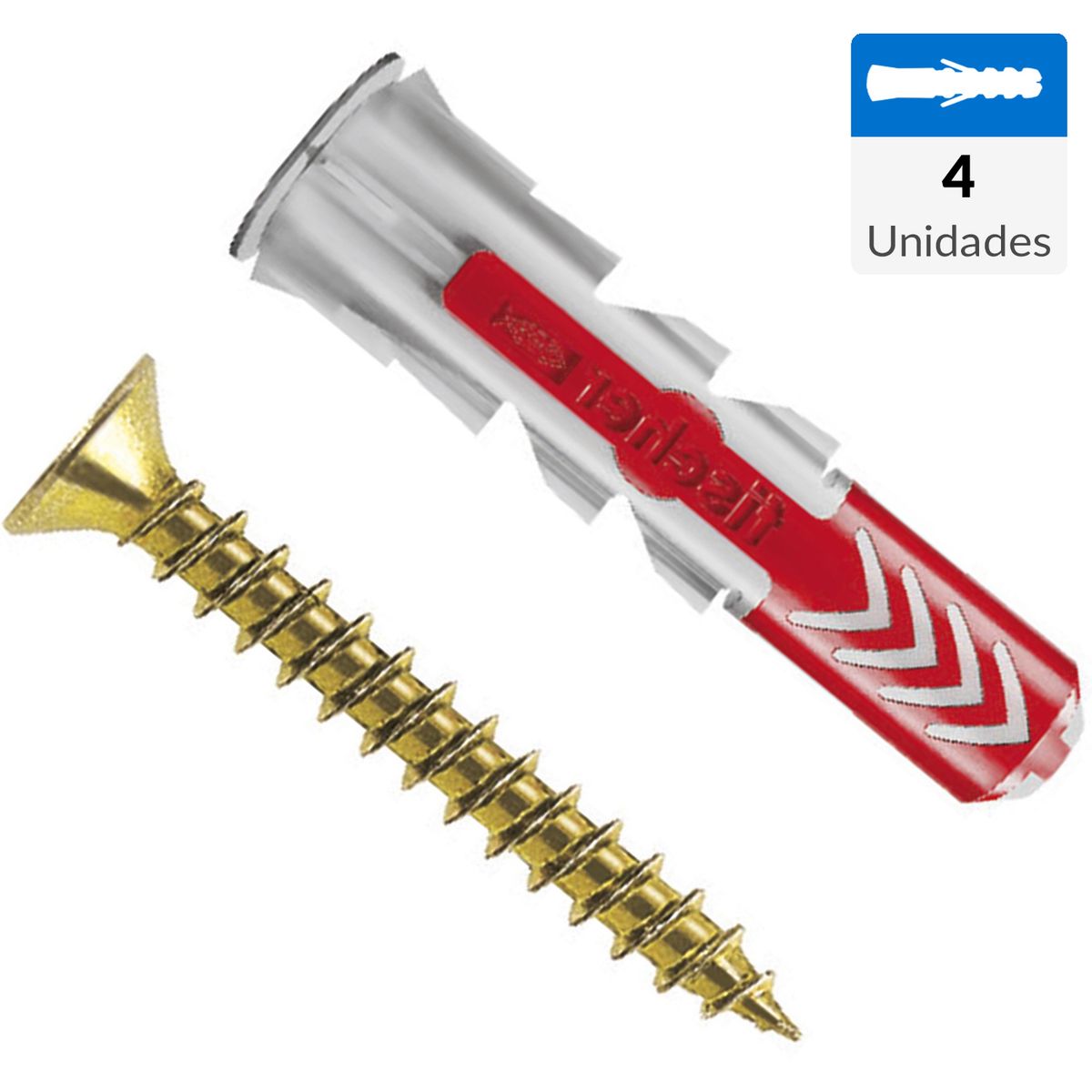 FISCHER - Tarugo Duopower 6mm + Tornillo 4.5x35mm 4 unidades