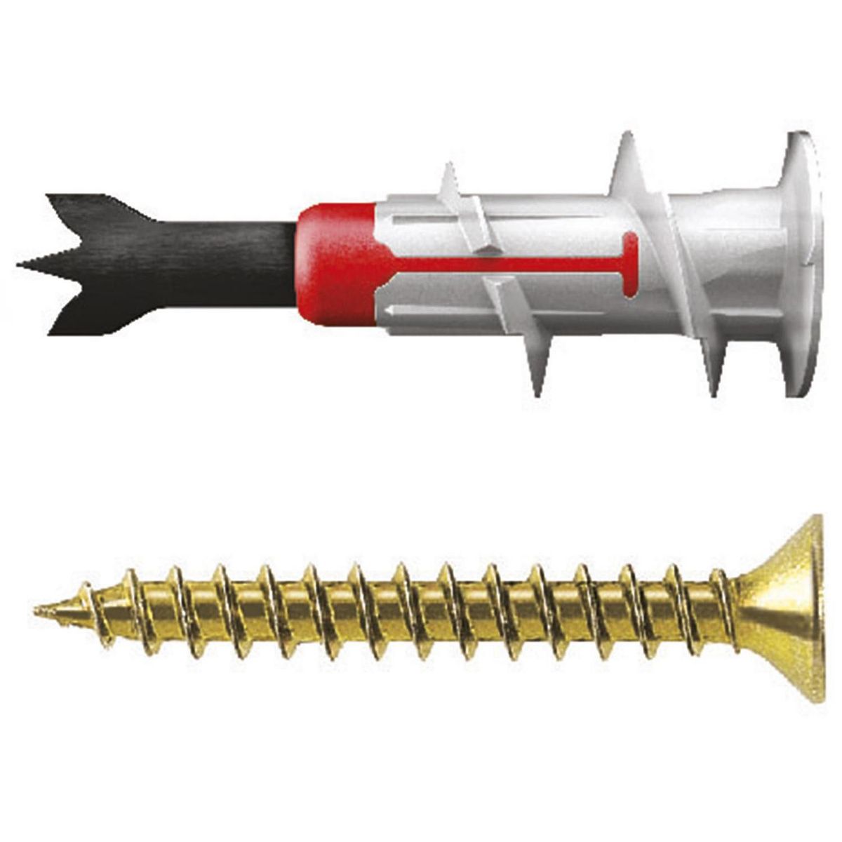 FISCHER - Tarugo DuoBlade Pta Metal Autoperforante + Torn 4,5x40mm 10 unidades