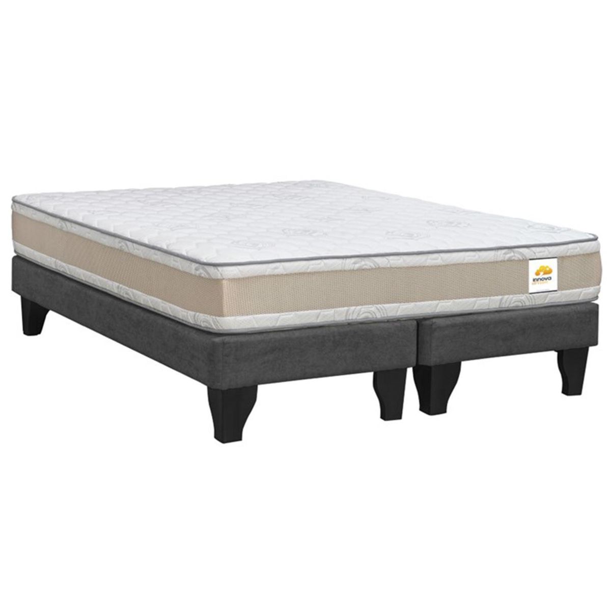 INTERMUEBLES - Cama King Europea Dreams Gris