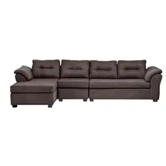 INNOVAMUEBLES - Sofá Seccional 4 cuerpos SANTANA 336x90x160 cm Chocolate