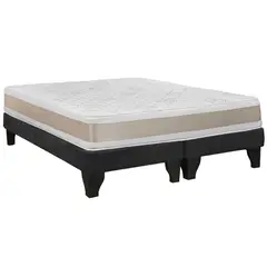 INNOVAMUEBLES - Cama Europea Confort Gold King tela Negro