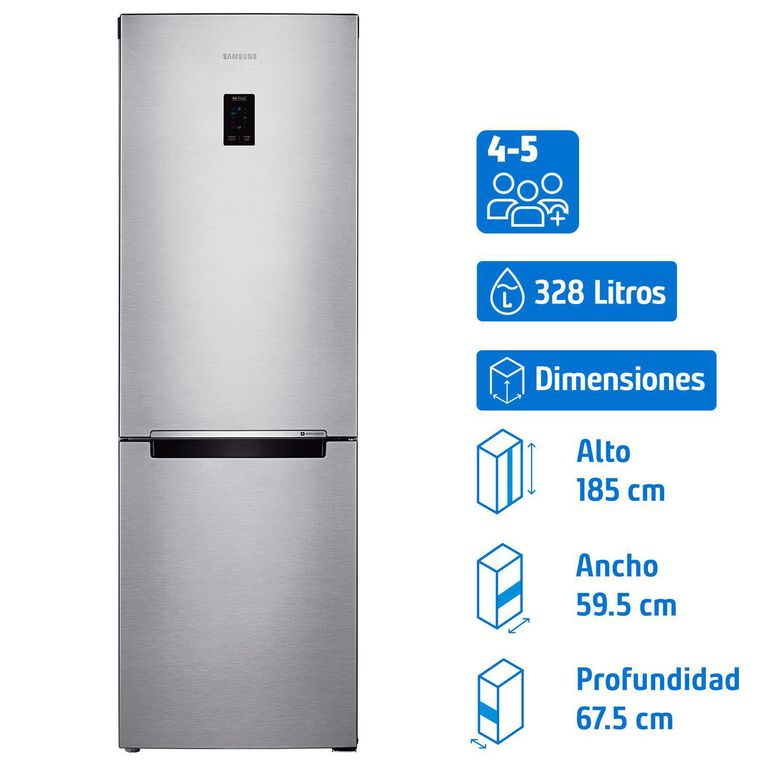 Refrigerador Bottom Freezer No Frost 339 Litros Inox RB33J3230SA/ZS