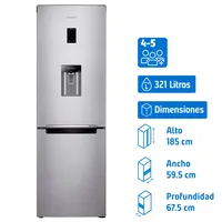 Refrigerador Bottom Freezer No Frost 321 Litros RB33J3830SAZS