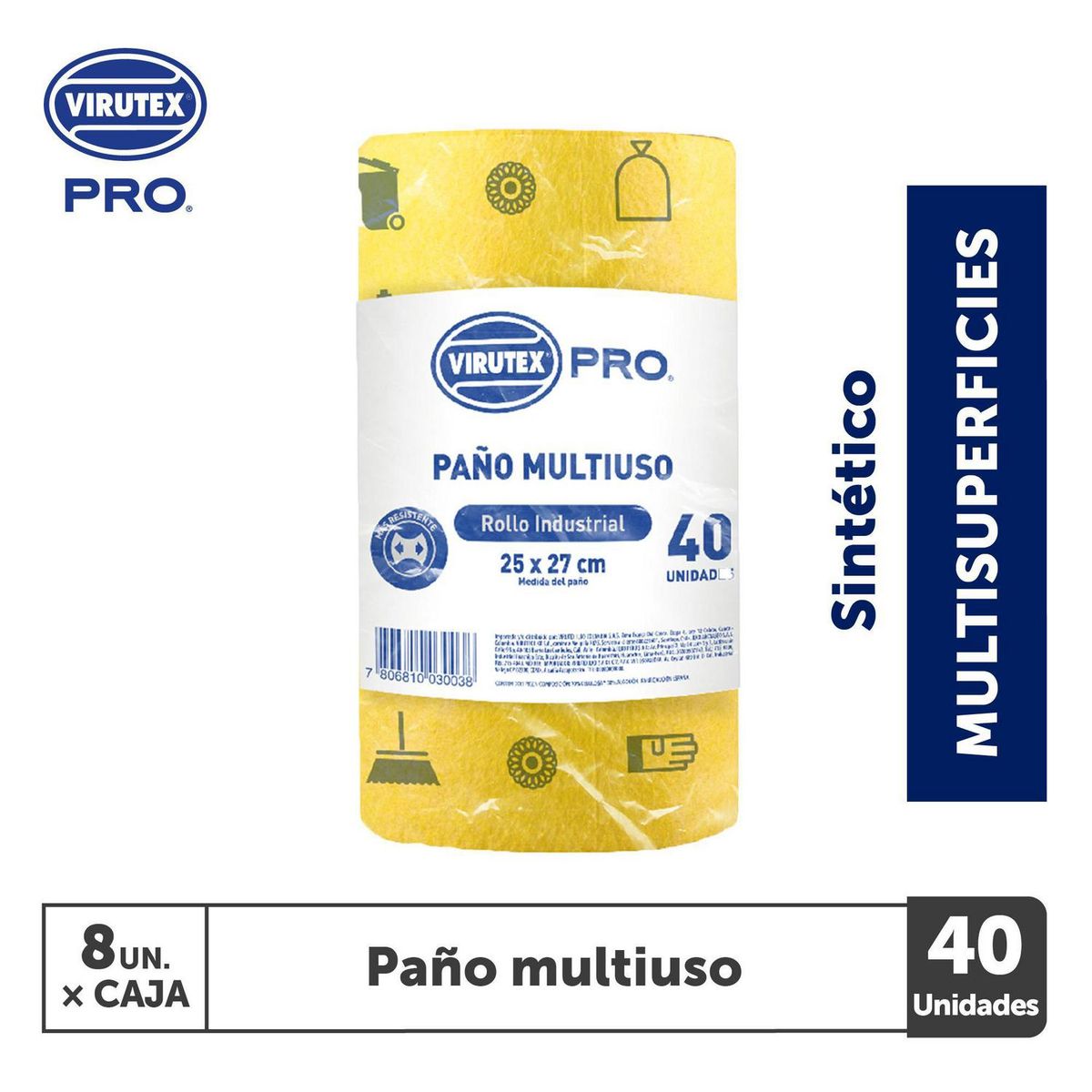 VIRUTEX - Paño multiuso en rollo