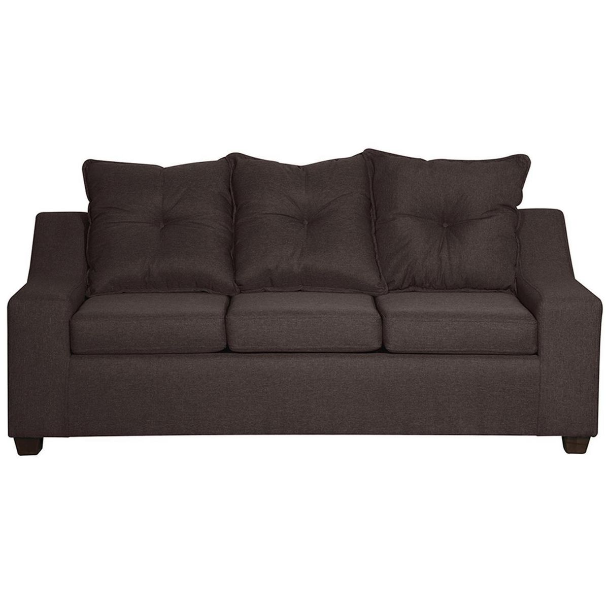 MASEL - Sofá 3 cuerpos MSOVI3CT70 190x90x80 cm Chocolate