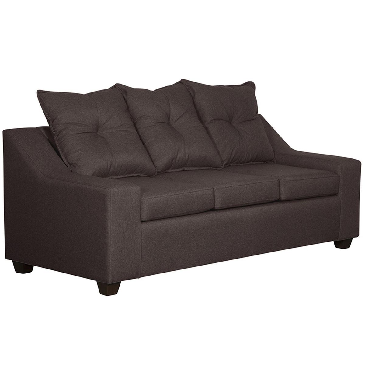 MASEL - Sofá 3 cuerpos MSOVI3CT70 190x90x80 cm Chocolate