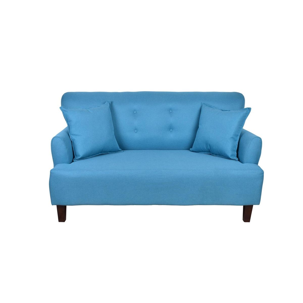 MASEL - Sofá 2 cuerpos MUSOYA2C29 150x95x80 cm Turquesa