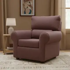 MASEL - Sillón 1 cuerpo MSBC1C9570 95x100x90 cm Café