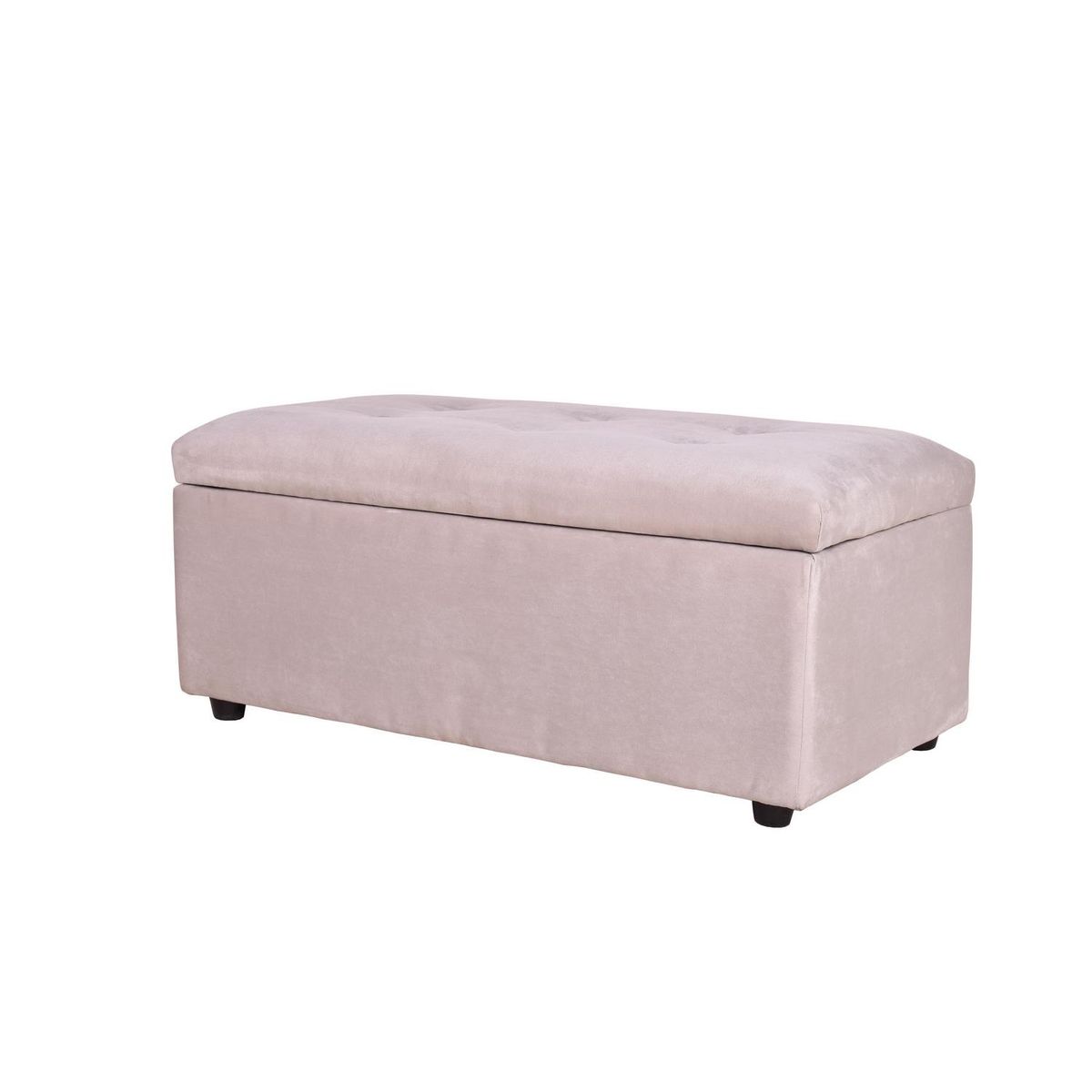 MASEL - Banqueta Baul Felpa Beige