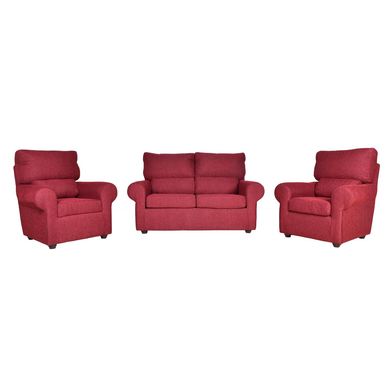 Juego de living  2.1.1. beron chenille burdeo