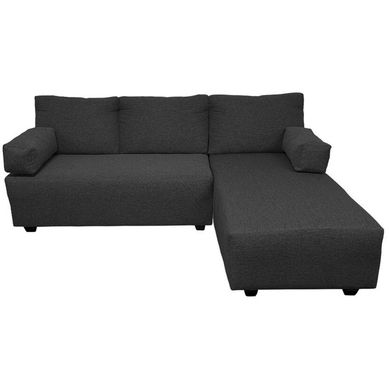 Seccional 3 cuerpos Eru bidireccional chenille gris oscuro
