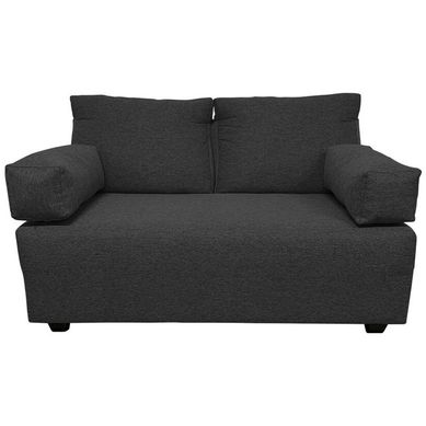 Sofa 2 cuerpos Eru chenille gris oscuro