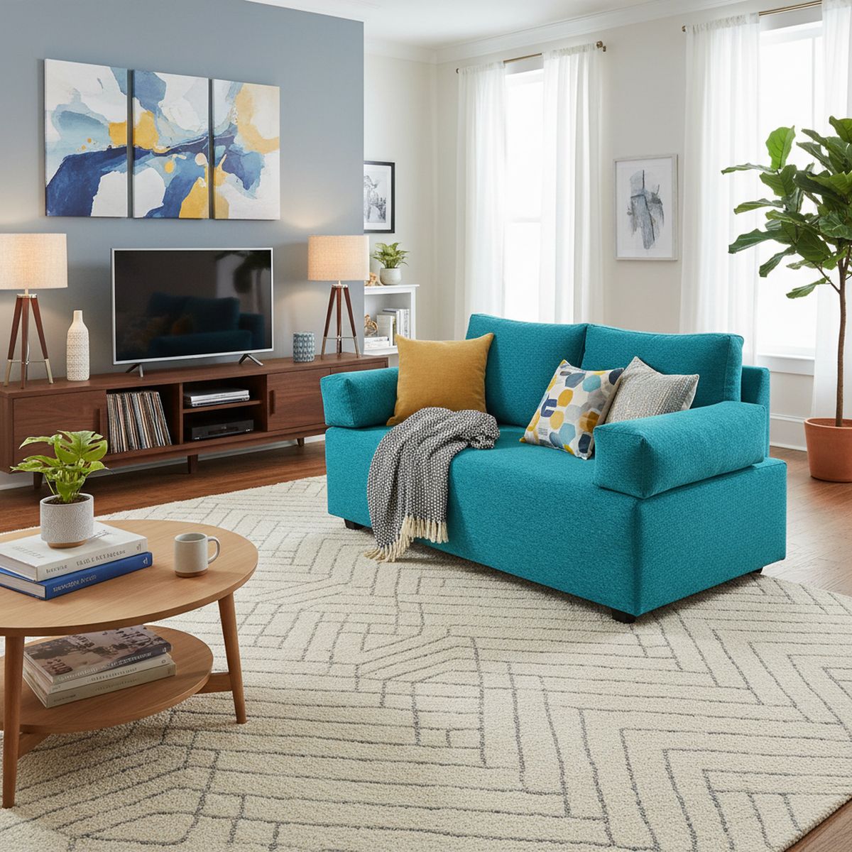 JUST HOME COLLECTION - Sofá 2 Cuerpos Eru Chenille