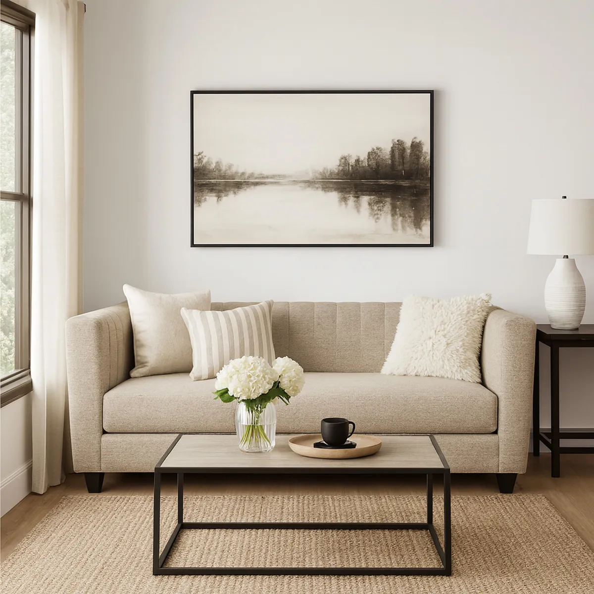 JUST HOME COLLECTION - Sofá 3 Cuerpos Indis Chenille