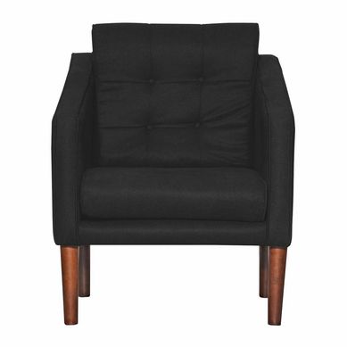 Poltrona Estocolmo Chenille Negro