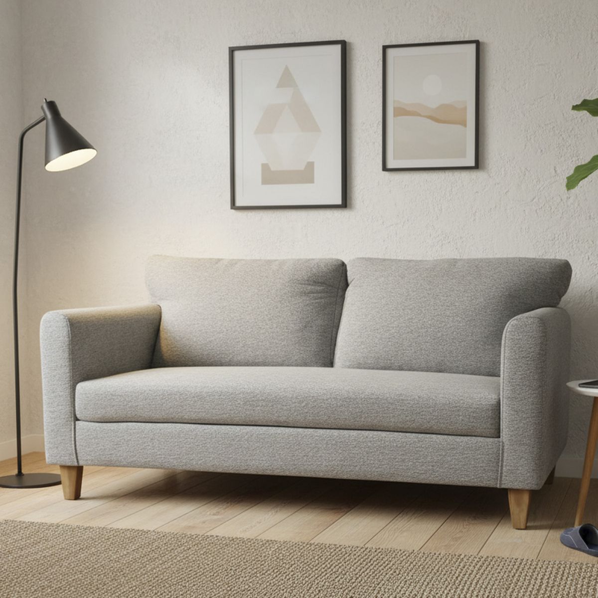 JUST HOME COLLECTION - Sofá 3 Cuerpos Beleg Chenille