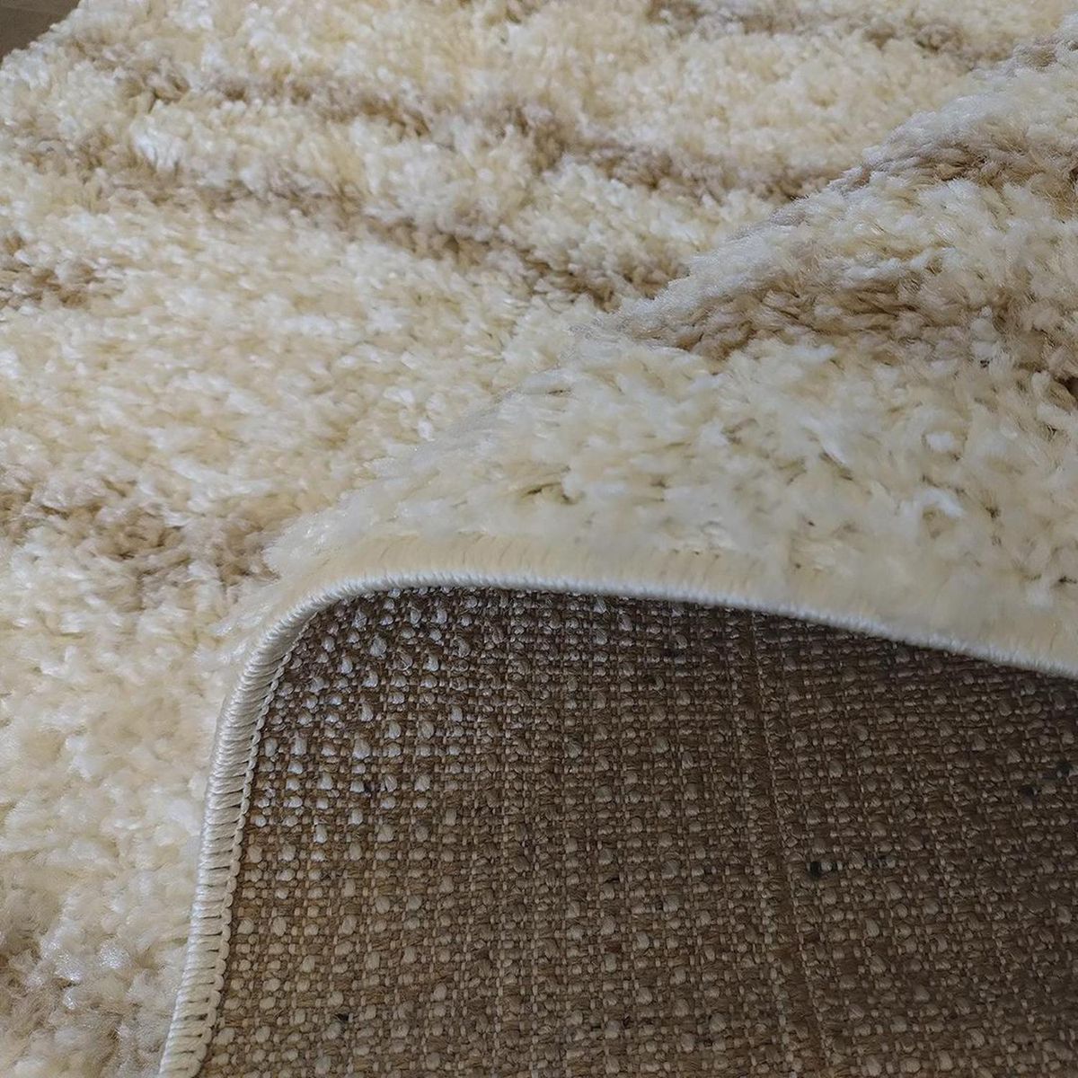 ILLUSIONS - Alfombra Shaggy 170x230 cm Beige