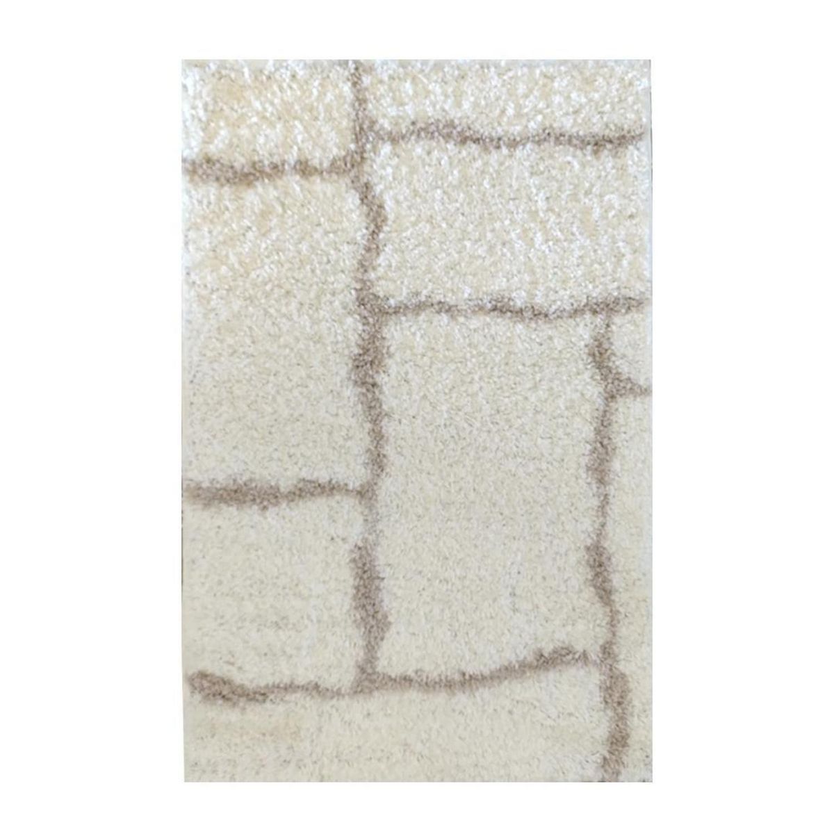 ILLUSIONS - Alfombra Shaggy 80x120 cm Beige
