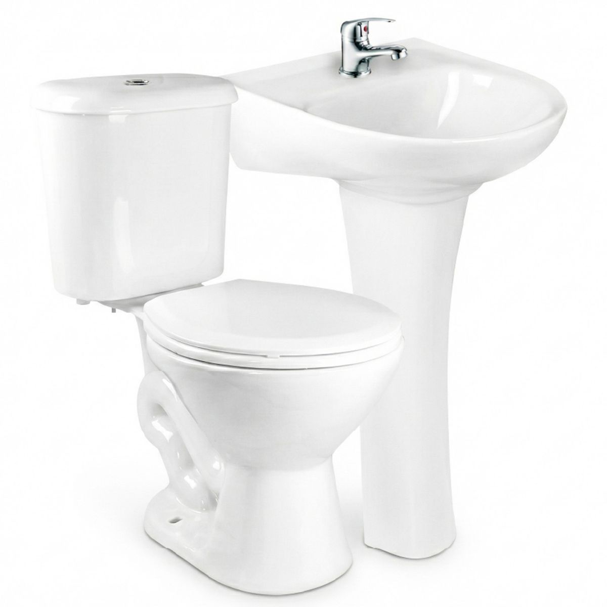 FANALOZA - Sala baño con grifería kit instalación y desagüe