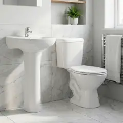FANALOZA - Sala baño con grifería kit instalación y desagüe