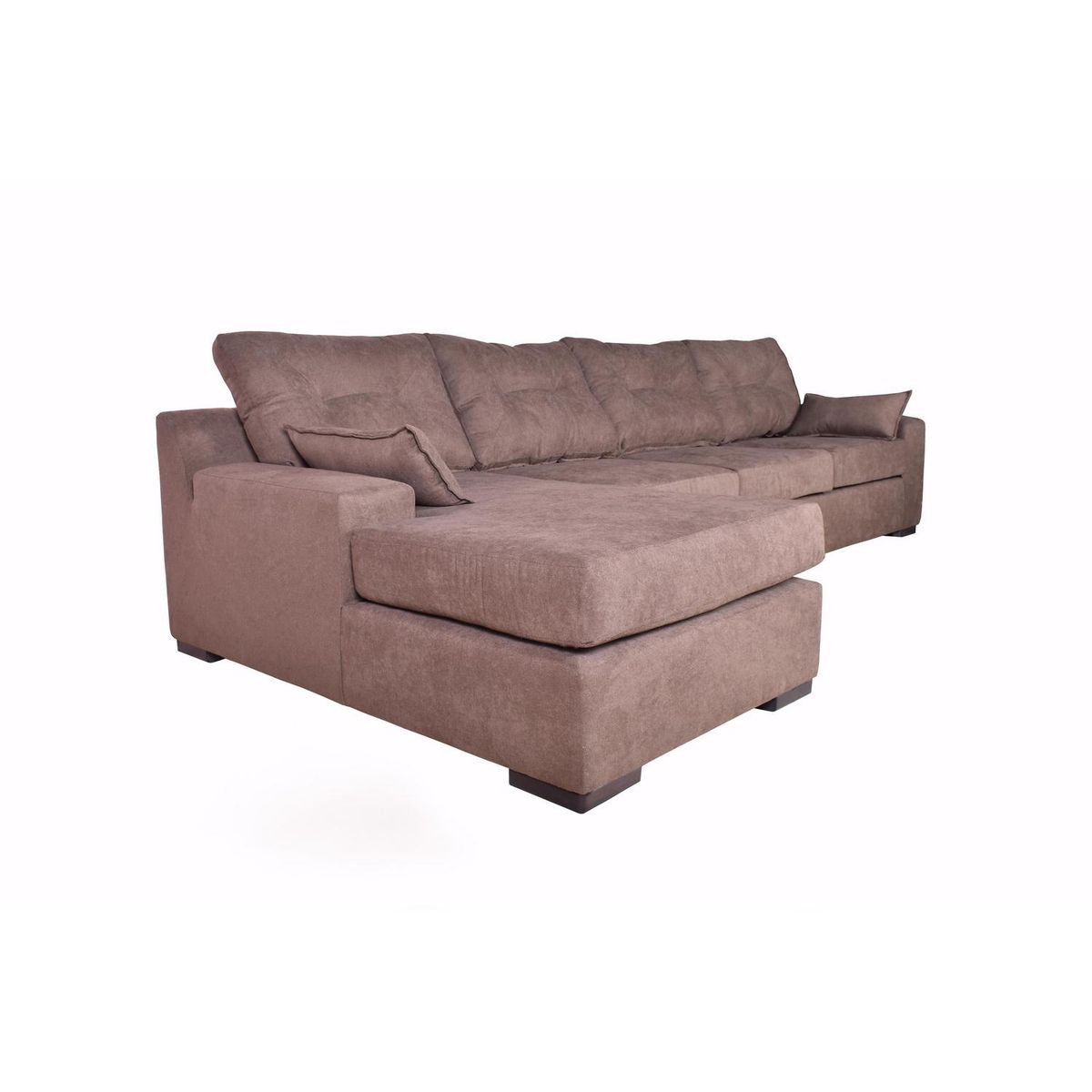 MASEL - Sofá Seccional 4 cuerpos MUSEMILU70 155x95x300 cm Chocolate
