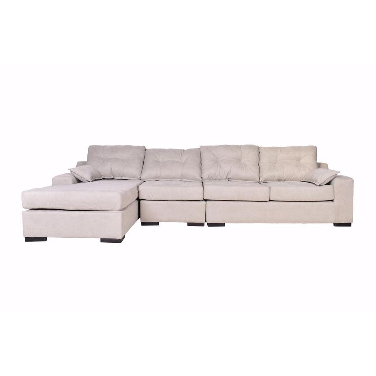 MASEL Sofá Seccional 4 cuerpos MUSEMILU72 155x95x300 cm Beige