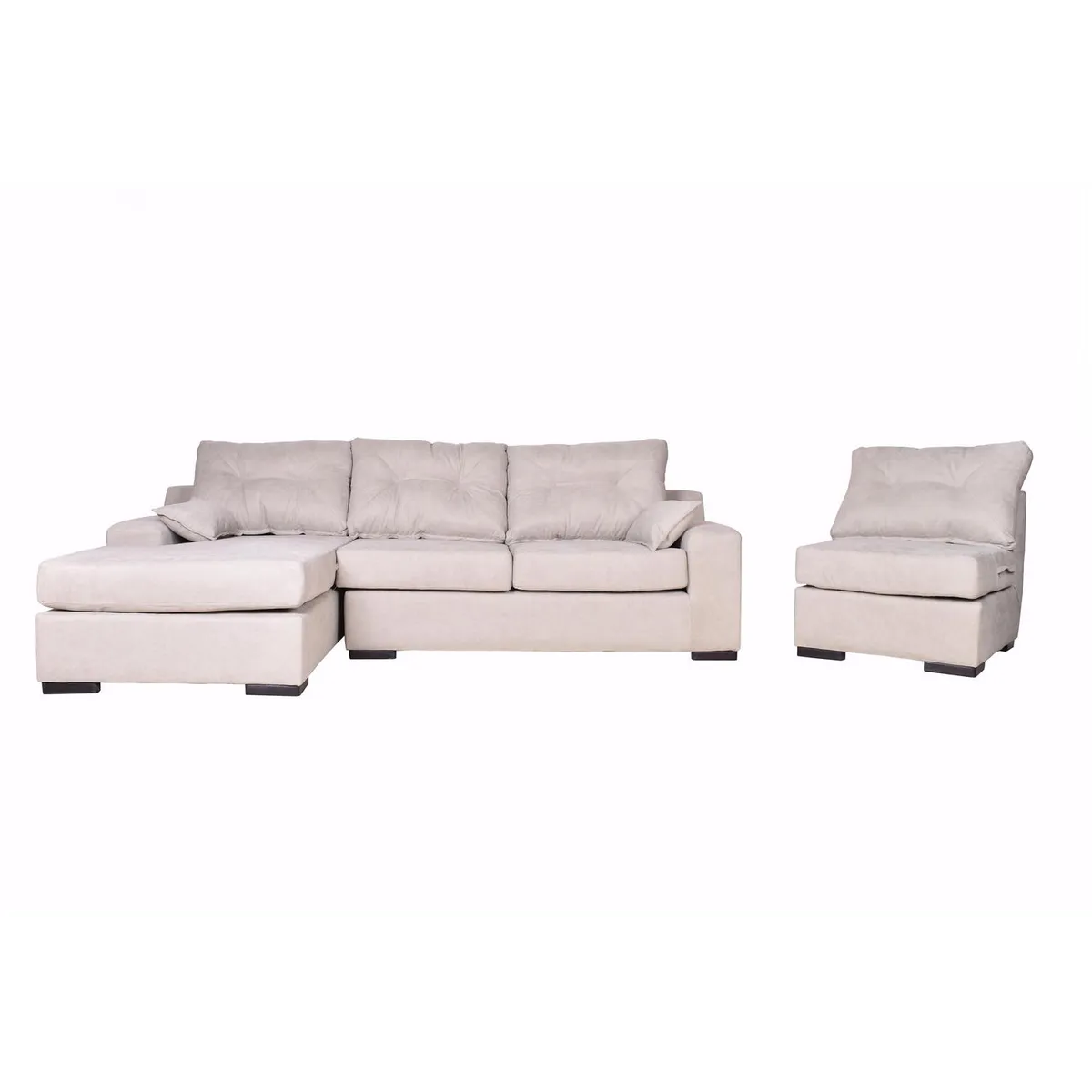 MASEL - Sofá Seccional 4 cuerpos MUSEMILU72 155x95x300 cm Beige