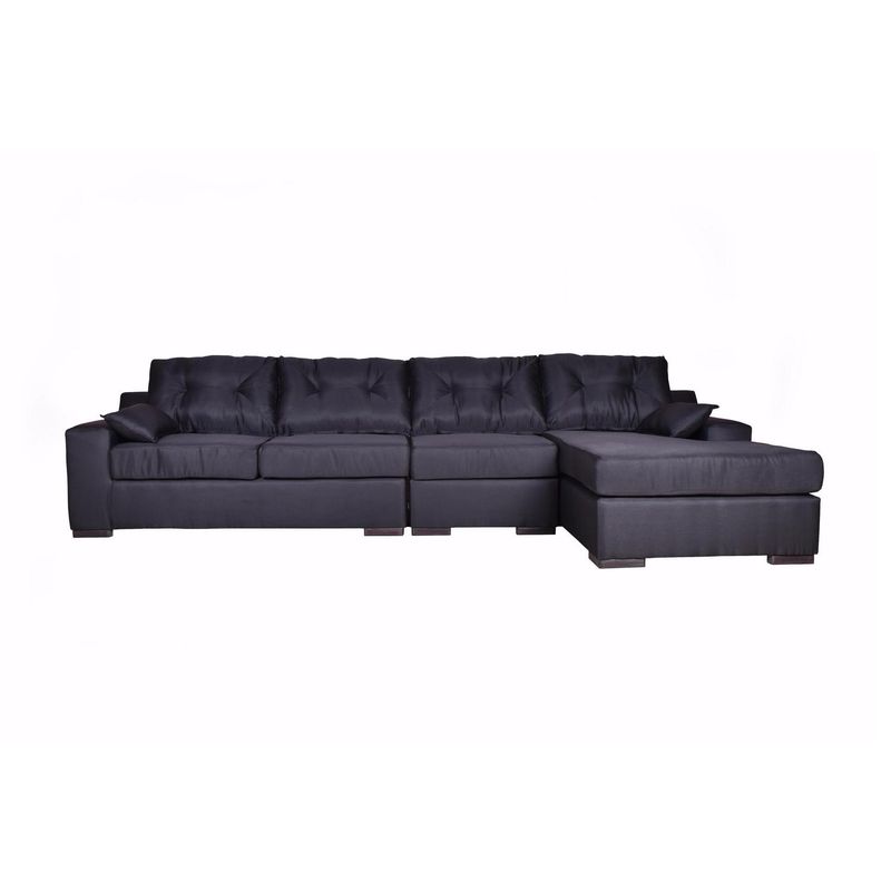 MASEL - Sofá Seccional 4 cuerpos MUSEMDLU50 155x95x300 cm Negro