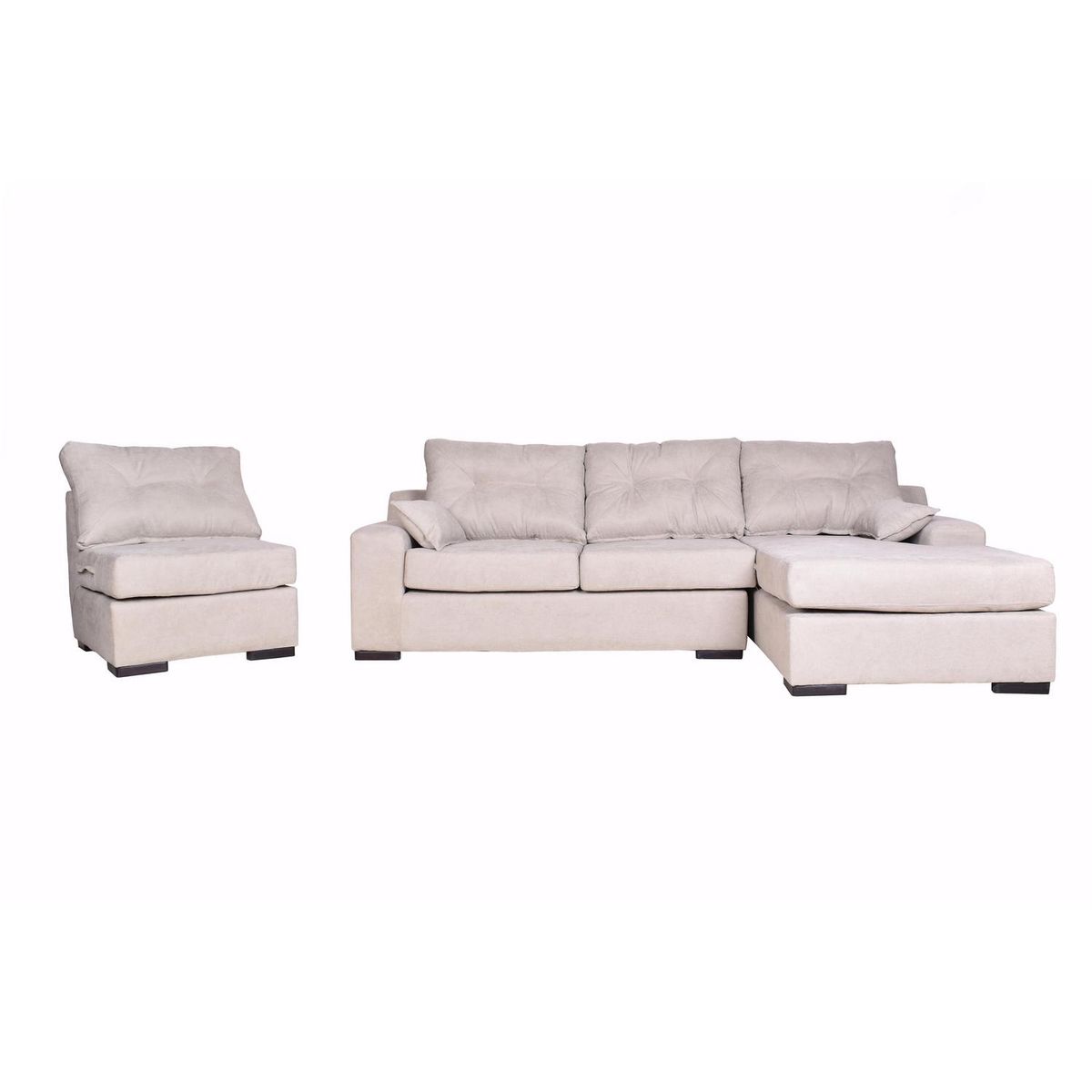 MASEL - Sofá Seccional 4 cuerpos MUSEMDLU72 155x95x300 cm Beige