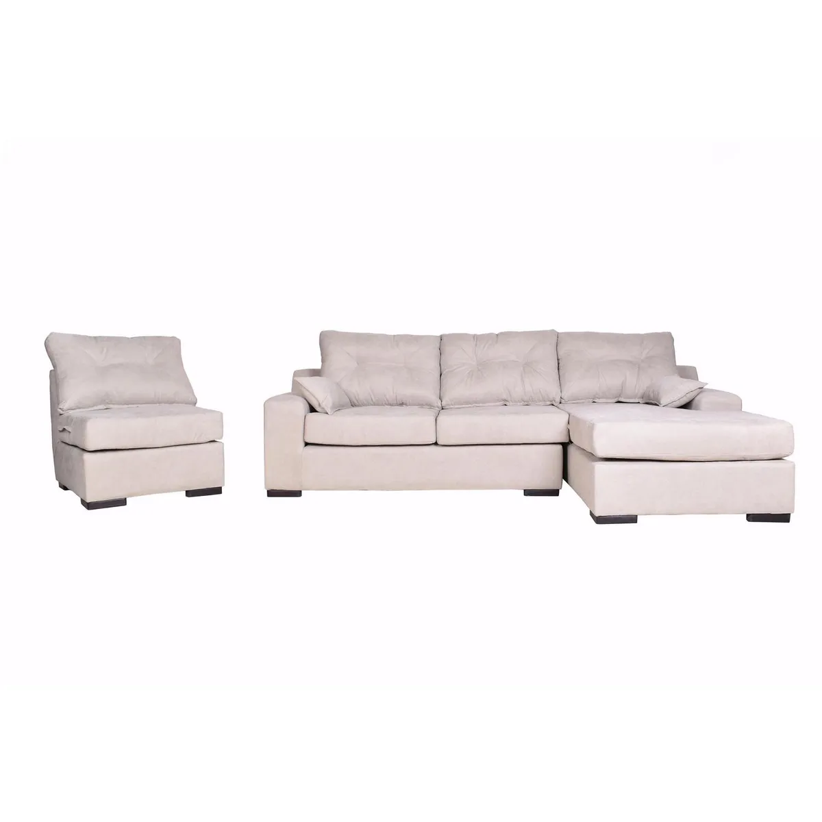 MASEL - Sofá Seccional 4 cuerpos MUSEMDLU72 155x95x300 cm Beige