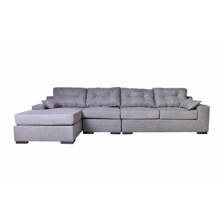 MASEL Sofá Seccional 4 cuerpos MUSEMILU51 155x95x300 cm Gris