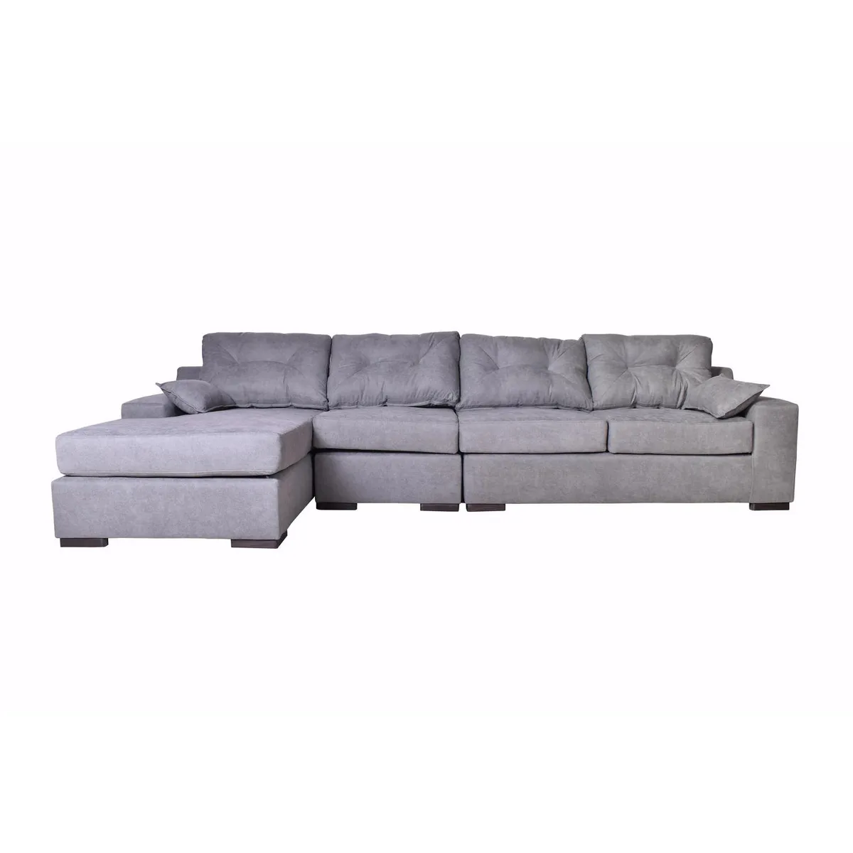 MASEL - Sofá Seccional 4 cuerpos MUSEMILU51 155x95x300 cm Gris