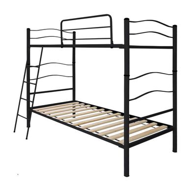 Camarote desmontable 1,5 plaza negro