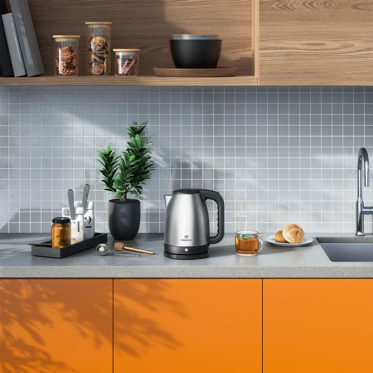 MADEMSA - Hervidor 1,8 Lts MEK10 Gris