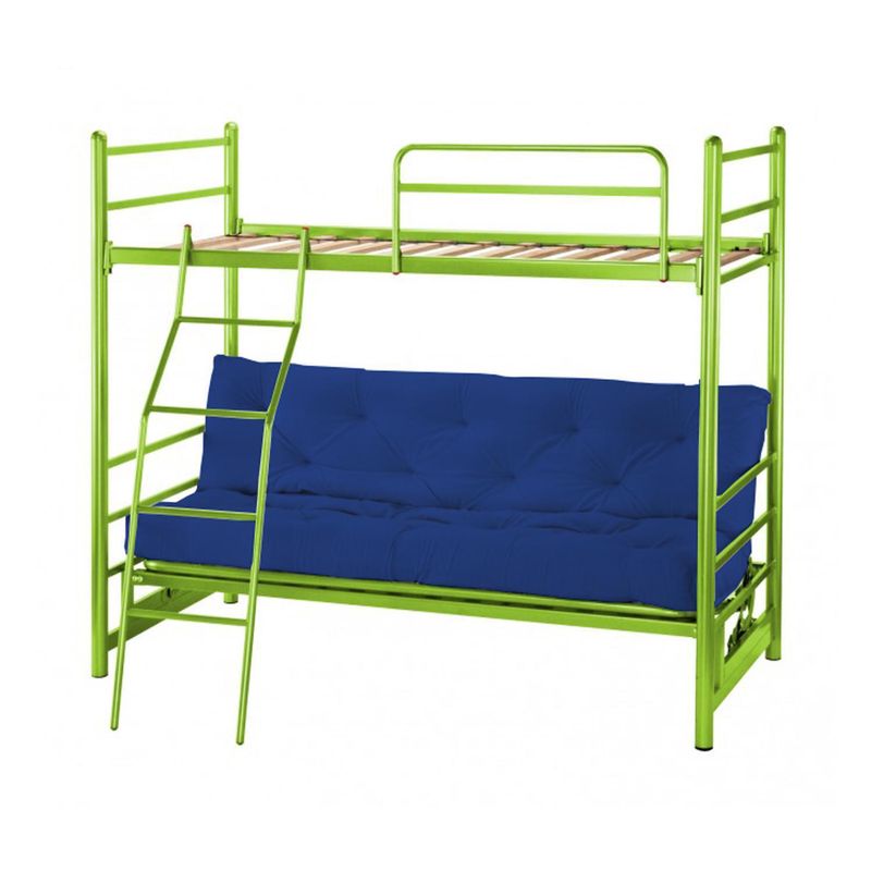 GENERICO - Camarote futón 1 y 1,5 plazas pistacho azul