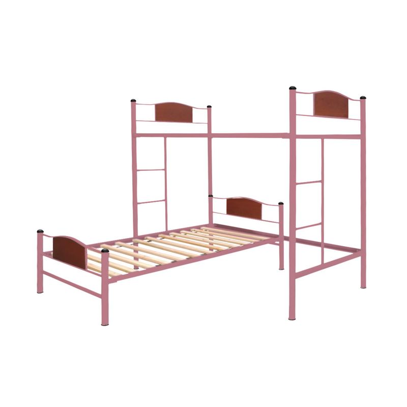 GENERICO - Cama alta + cama baja Child 1 plaza rosado