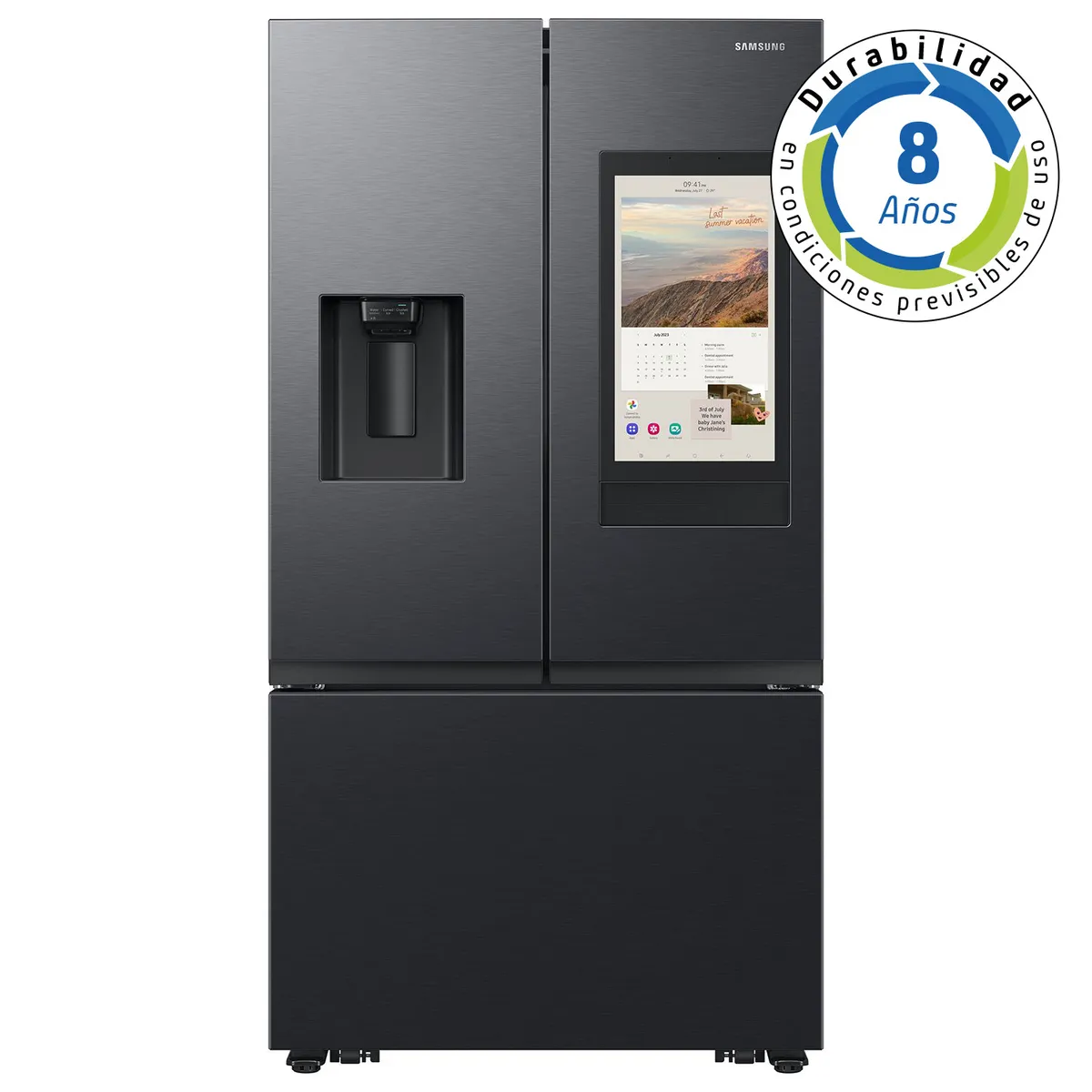 SAMSUNG - Refrigerador French Door No Frost 707 Litros Negro RF27CG5910B1ZS